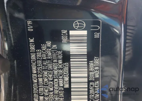 2019 Toyota C-Hr Xle z USA, uszkodzony, nr VIN NMTKHMBX2KR086526